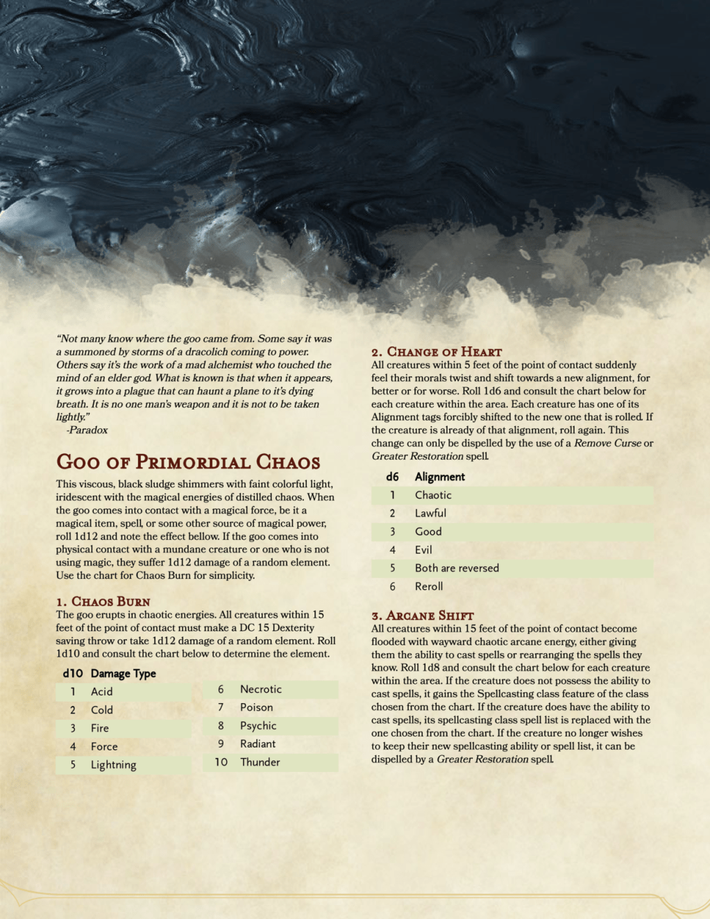 Goo of Primordial Chaos