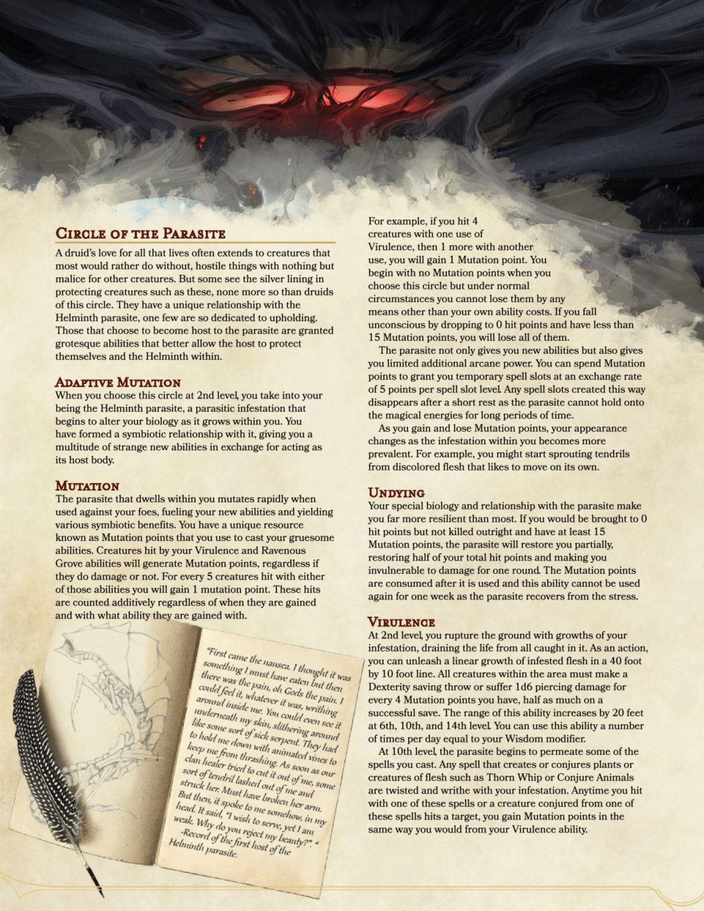 Druid Circle: Circle of the&nbsp;Parasite