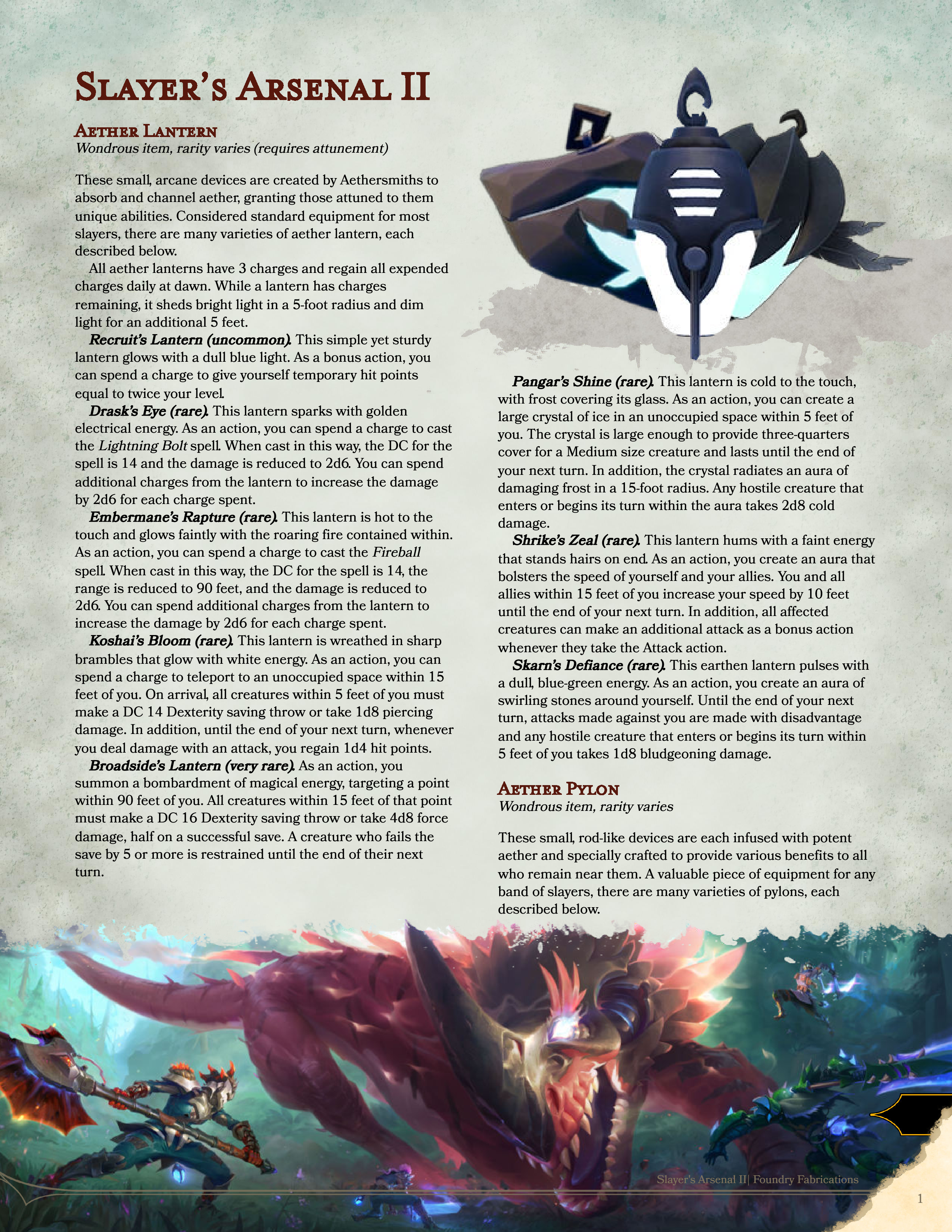 Slayer’s Arsenal II – The Foundry