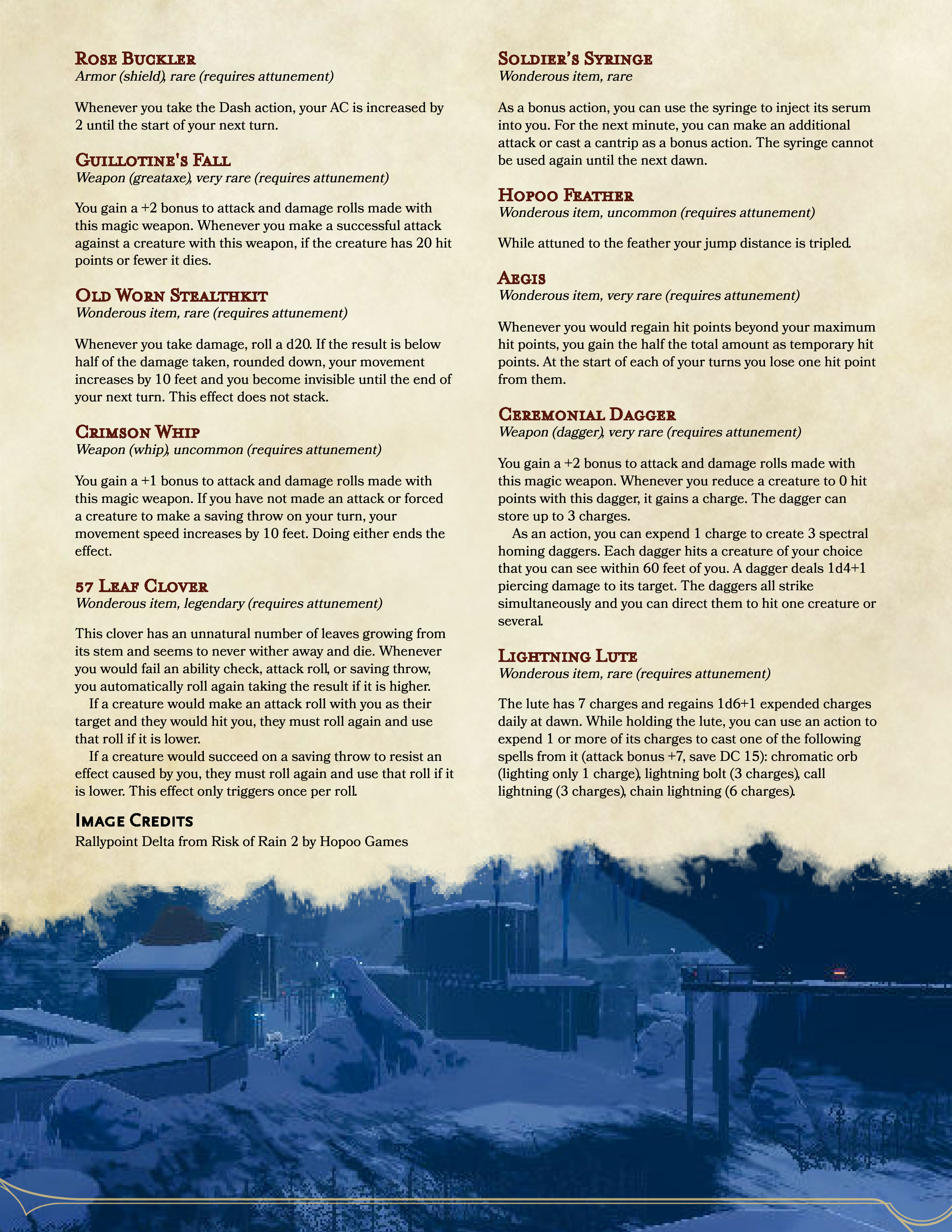 Risk of Rain Items: Batch II – The Foundry