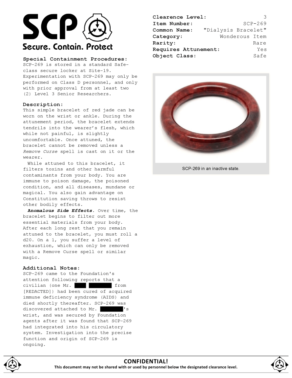 SCP Items: Batch&nbsp;III